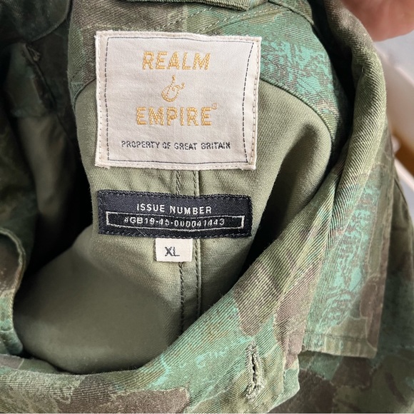 Realm & Empire Retro Mod Map Camo Combat Jacket XL - Picture 5 of 11